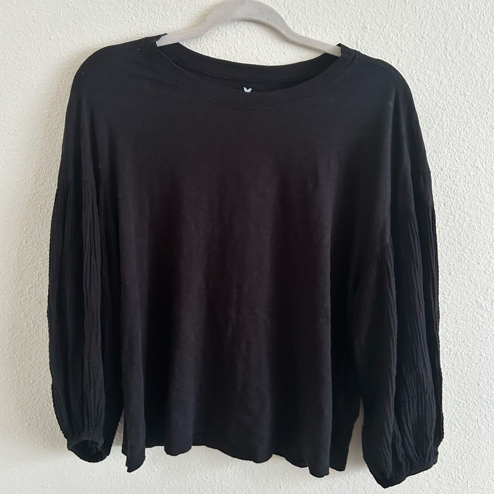 Velvet by Graham and Spencer vintage slub big sleeve top